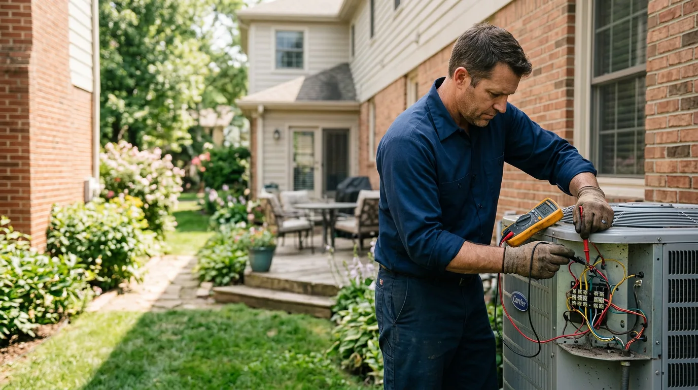 HVAC technician working near Nebo, WV